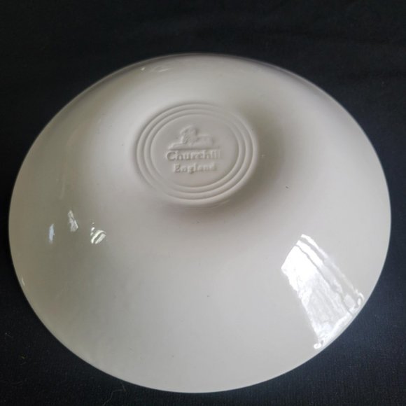 Lot 2 Churchill Blue Willow 8" Soup Salad Bowl Made In England Dinnerware EUC - Picture 4 of 5